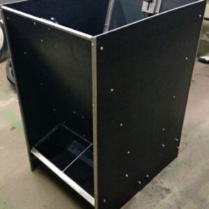 Боксовая кормушка для доращивания на 2 места с корытом. AISI 304/AISI 430